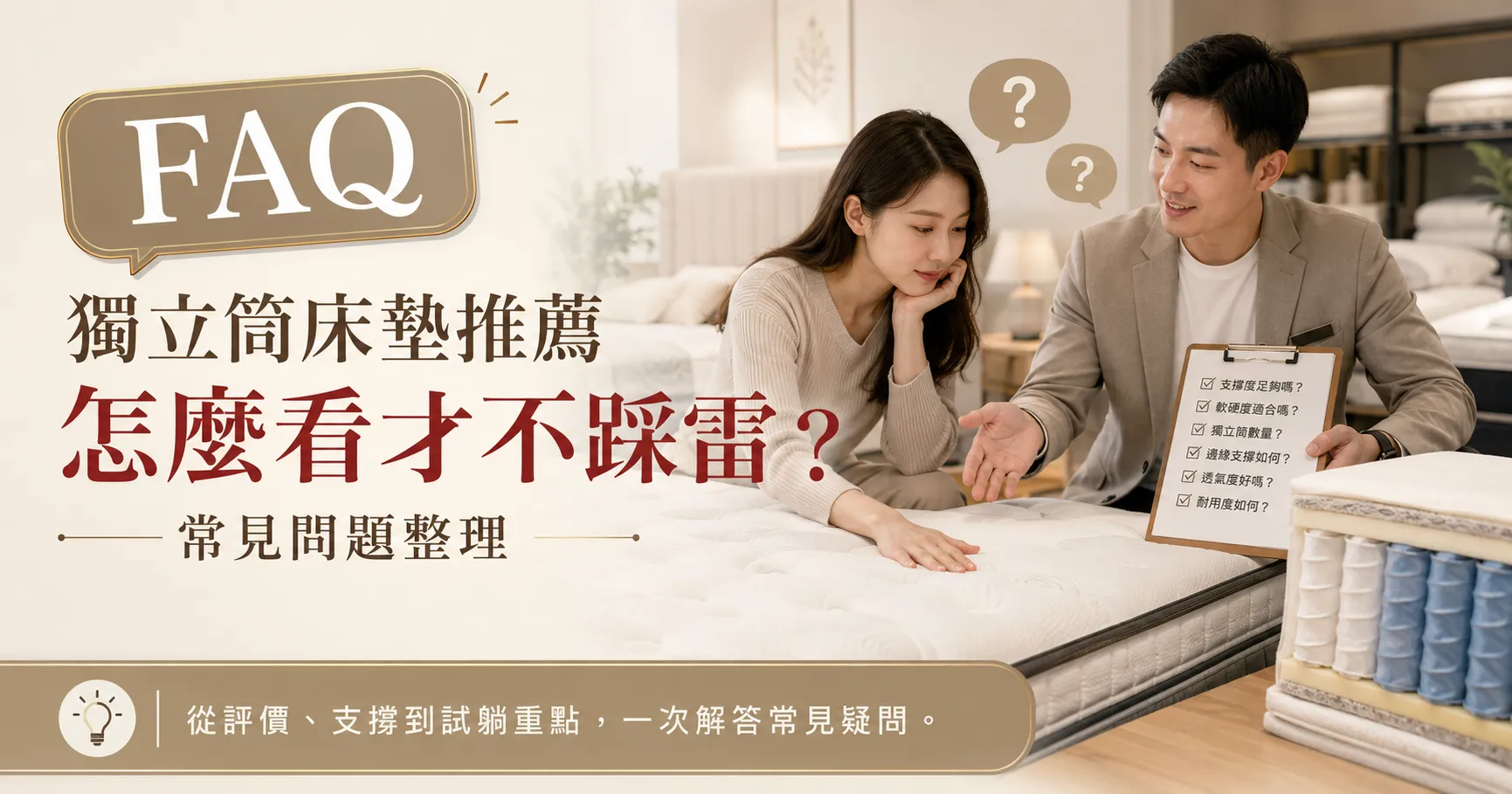 獨立筒床墊推薦真的可信嗎?PTT、Dcard熱門評價與選購陷阱一次看懂-2