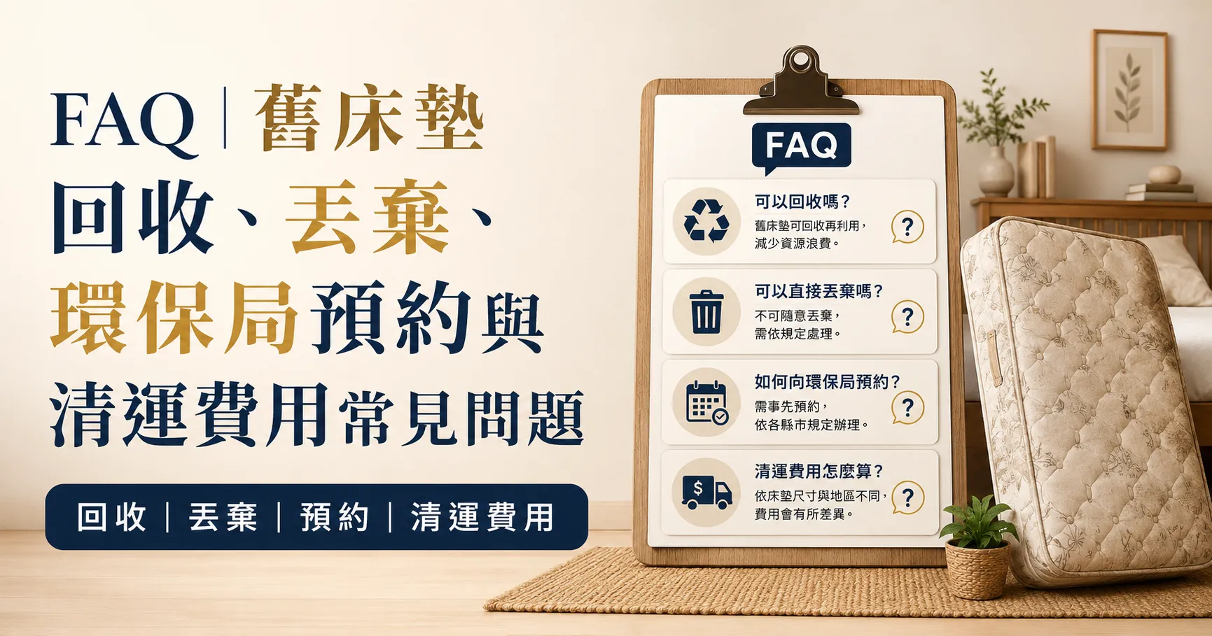 舊床墊不是搬到樓下就能丟!床墊回收、環保局預約與清運價格整理-2